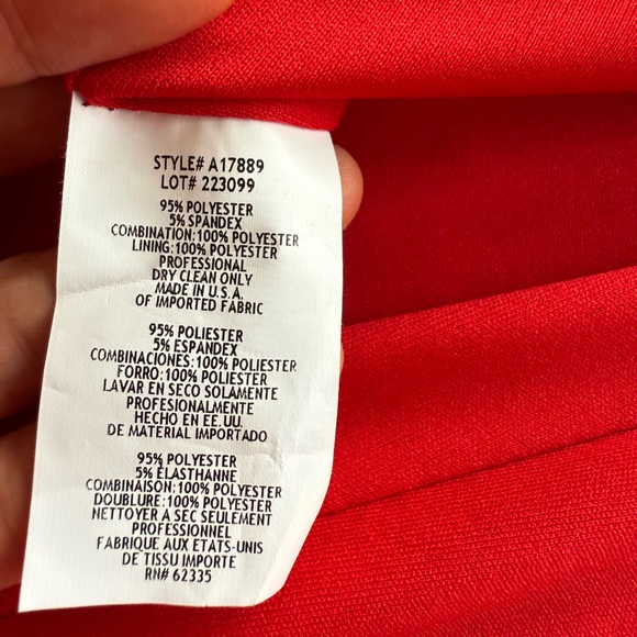 Betsy and Adam Red Sleeveless Maxi Dress, Size 2 - Picture 8 of 14